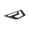 2 PCS Car Carbon Fiber Seat Adjustment Panel Decorative Sticker for Mercedes-Benz W204 2007-2013