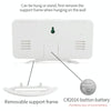 TS-8201 LED Digital Mirror Alarm Clock Big Screen Dual USB Desktop Table Clock, Color: White Shell Red Light