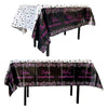 137x183cm Happy Birthday PET Aluminum Film Tablecloths Disposable Waterproof Party Decorative Table Cloth, Style: Spanish Rose Star