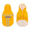 Reflective Dog Raincoat, XL, Fluorescent Yellow - Waterproof & Foldable