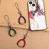 Hand-woven Ancient Style Ring Buckle Mobile Phone Lanyard U Disk Lanyard Car Key Pendant(Red)