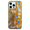 For iPhone 14 Pro Double Layer IMD Pattern TPU Phone Case(Orange Cat)