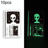 10 PCS Waterproof Color Luminous Tattoo Sticker Face Sticker(EX-024)