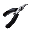 4 Inch Stainless Steel Palm Mini Electronic Pliers(Needle Nose Flat Pliers)