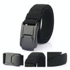 Men Casual Fashion Stretch Woven Quick Buckle Belt, Length: 125cm(Dark gray)