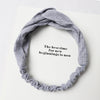 Women Temperament Knitting Cross Shape Hair Band(Grey)