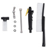 High Pressure Car Wash Nozzle Soft Bristle Long Handle Brush Foam Bottle Tool Set, Specification: Set 2