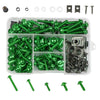 177 PCS/ Box Motorcycle Modification Accessories Windshield Cover Set Screw(Green)