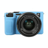 For Sony ILCE-7CM2 / A7C II / A7CR Glossy Soft Silicone Protective Case(Blue)