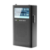 R06 Small FM/AM Pointer Frequency Adjustment Radios With Antenna Pocket Retro Radio(Black)