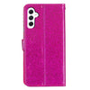 For Samsung Galaxy A36 5G Glitter Powder Flip Leather Phone Case(Rose Red)