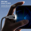 USAMS US-SJ565 8 Pin Fast Charing Data Cable with Light, Length: 1.2m(Black)