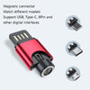 USB Portable Magnetic Adapter, Random Colors Delivery, Model: Charging Function(3 in 1)