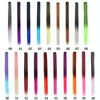 10 PCS Chemical Fiber Wig One-Step Gradient Color Single Card Wig, Stretched Length:24inches(30#)