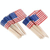 100pcs/pack 65mm National Flag Toothpick  Cupcake Toppers Cocktail Sticks, Style: British