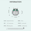 SCC2542 S925 Sterling Silver Necklace Pendant Accessories Exquisite Owl DIY Bracelet Beads