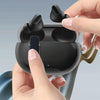 For Apple Beats Studio Buds / Buds+ Clear Electroplated Acrylic Headset Protective Case(Black)