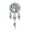 S925 Sterling Silver Retro Hollow Dream Catcher Beads DIY Beaded Bracelet Accessories