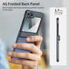 For Samsung Galaxy Z Flip5 Integrated AG Frosted Vacuum Plating Phone Case(Blue)