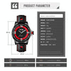 SKMEI 9211 Fashion Sports Stereo Dial Luminous Pointer Creative Watch Business Trend Men Quartz Watch(Black)