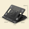 Foldable Laptop Desktop Heightening Cooling Bracket(Black)