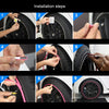 Car Wheel General TPE Protection Ring Bumper Wheel Decoration Modification Supplies(Black)