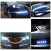 2 PCS 2x 3W 120LM Waterproof Eagle Eye light  White LED Light for Vehicles, Cable Length: 60cm(Black)