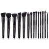 Zoreya Brand Soft Synthetic Bristles Makeup Brush Set Eye Make Up Tools Cruelty Free Black Blending Crease Foundation Brushes