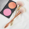 Large Waist Soft Hair Round Headed Makeup Brushes Beauty Tools, Color: Rose Gold