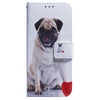 For Realme 13+ Global Coloured Drawing Flip Leather Phone Case(Pug)