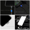 2 in 1 USB to 8 Pin + Micro USB Magnetic Metal Interface Nylon Braided Charging Cable, Length: 1m(Silvery)