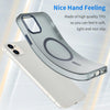 For iPhone 12 MagSafe Frosted Translucent TPU + PC Full Coverage Phone Case(Dark Blue)