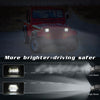 7 inch H4 DC 9V-30V 3000LM 6000K 30W IP67 8LED Lamp Beads Car Square Shape LED Headlight Lamps for Jeep Wrangler