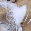 Cute Lace Cat Ears Headband Women Hair Accessory(White)