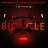 A02 Bicycle Taillight Bicycle Riding Motorcycle Electric Car LED Mountain Bike USB Charging Safety Warning Light (50 Hours, Plastic Bag)