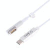 45W / 60W / 65W 5 Pin MagSafe 1 (L-Shaped) to USB-C / Type-C PD Charging Cable (White)