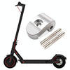 High-density Alloy Steel Electric Scooter Folding Hook for Xiaomi M365 / Pro,Style: Silver+2 Dowel