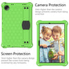 For Samsung Galaxy Tab A9+ 11 X216B Honeycomb EVA Hybrid PC Tablet Case with Strap(Green+Black)