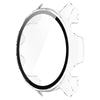 For Garmin Forerunner 955 PC Tempered Film Full Body Watch Case(Transparent White)