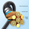 JOYROOM A21 30W Type-C to 8 Pin+Type-C+Micro USB 3 in 1 Charging Cable, Length: 1.2m(Black)