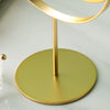 Desktop Makeup Mirror Simple Portable Mirror Rotating Dressing Mirror,Style: Gold High Model