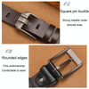 Dandali 120cm Men Rubberized Pin Buckle Belt Casual Vintage Waistband, Model: Style 3(Brown)