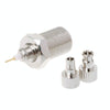 F Female to CRC9/TS9 Male RF Adapter - Nickel Plated