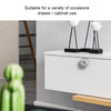 T5 Handle Version Aluminum Alloy Panel Fingerprint Drawer Lock(Silver)