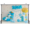 2.1m X 1.5m One Year Old Birthday Photography Background Party Decoration Hanging Cloth(575)