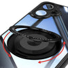 For Samsung Galaxy A06 4G 360 Holder MagSafe Acrylic Hybrid TPU Phone Case(Black)