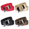 AWMN Men Nylon Cutout Automatic Buckle Toothless Belt, Length: 120cm(Red)