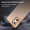 For Samsung Galaxy A06 4G Frosted Translucent TPU Hybrid PC Full Coverage Phone Case(Orange)