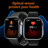 WS8 Plus 2.0 inch IPS Full Touch Screen Smart Watch, IP68 Waterproof Support Heart Rate & Blood Oxygen Monitoring / Sports Modes(Gold+Grey)