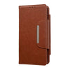 For Samsung Galaxy S25 Ultra 5G Multifunctional 7-Card Wallet Leather Phone Case(Brown)